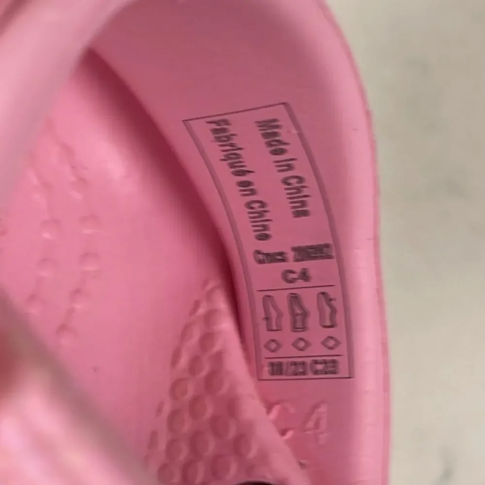 Crocs Littles Kids Pink Glitter Clogs - Pink Size 4 Unlined Glitter